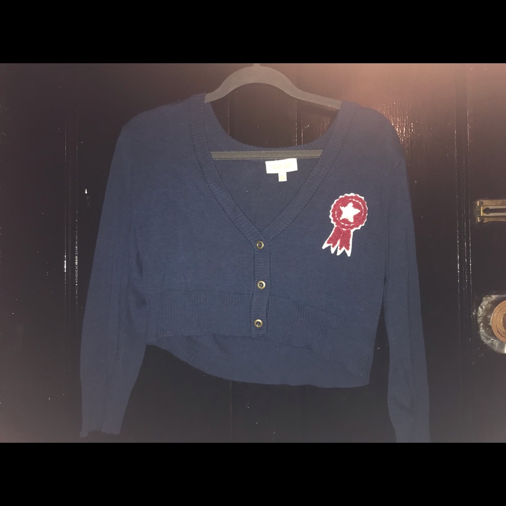 Navy cardigan